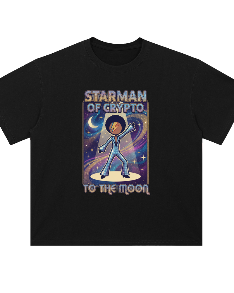 Crypto T-Shirt — Starman of Crypto, To the Moon