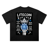 Litecoin T-Shirt — Skeleton Crown, OG Alt