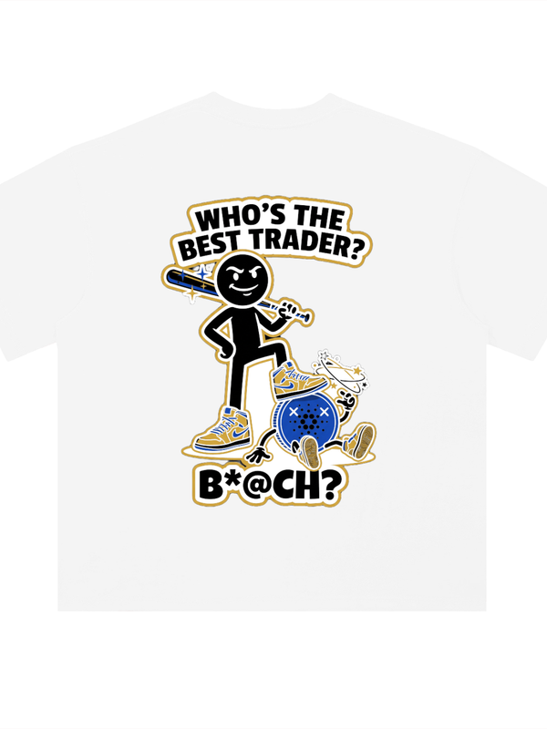 Cardano T-Shirt — Best Trader, Bashing ADA — Mr. Lined crypto streetwear