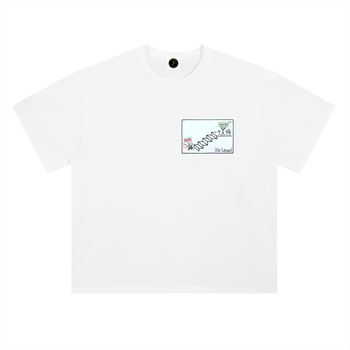 XRP T-Shirt — Not a Security, Crown Sketch —  — Mr. Lined