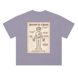 Mr. Lined Logo T-Shirt — Green Stickman Climb