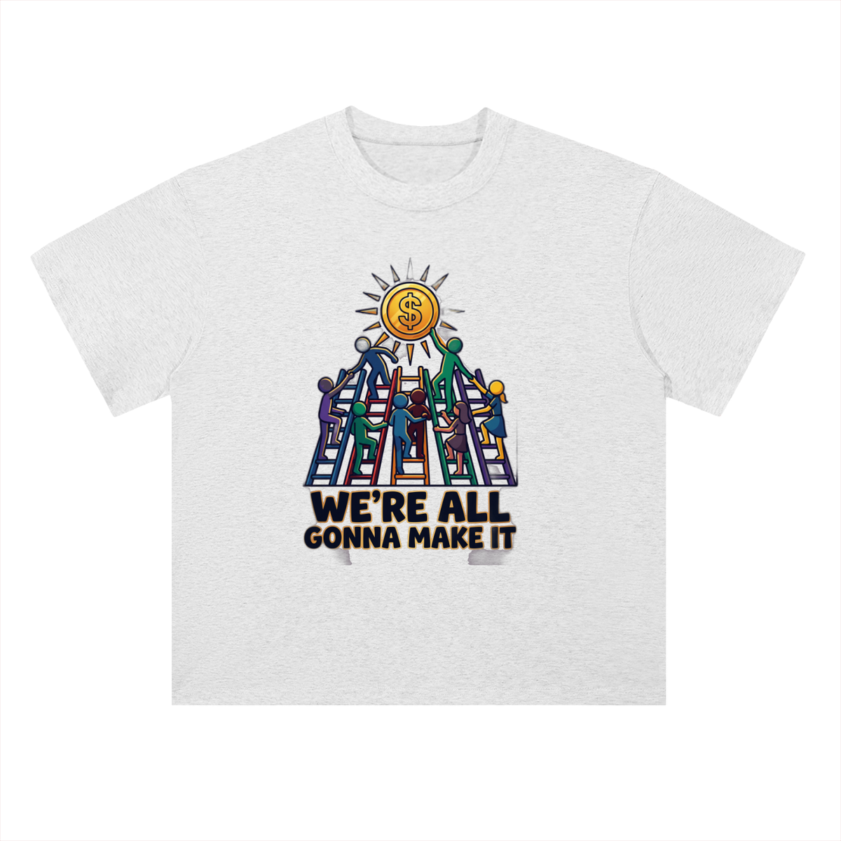 Crypto T-Shirt — We're All Gonna Make It —  — Mr. Lined