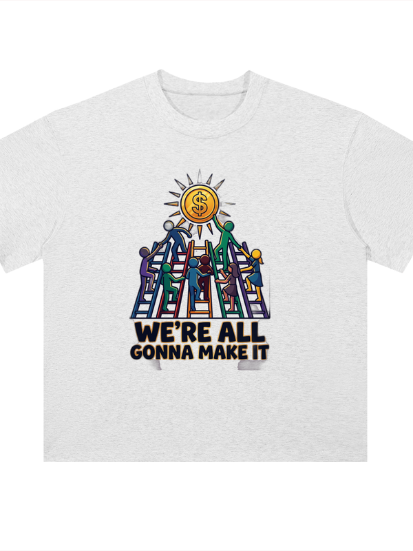 Crypto T-Shirt — We're All Gonna Make It — Mr. Lined crypto streetwear