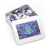 Crypto Jigsaw Puzzle — Neon Fight Night