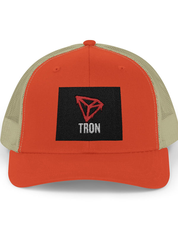 Tron Trucker Cap — TRX Snapback — Mr. Lined crypto streetwear
