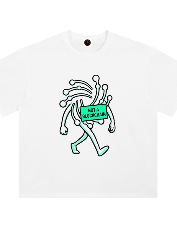 IOTA T-Shirt — Not a Blockchain — Mr. Lined crypto streetwear