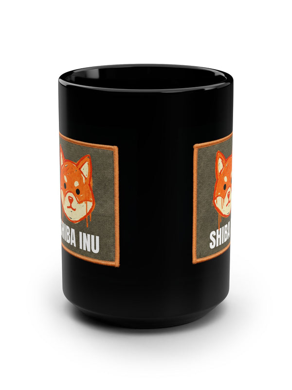 Shiba Inu Mug — SHIB Patch — Mr. Lined crypto streetwear