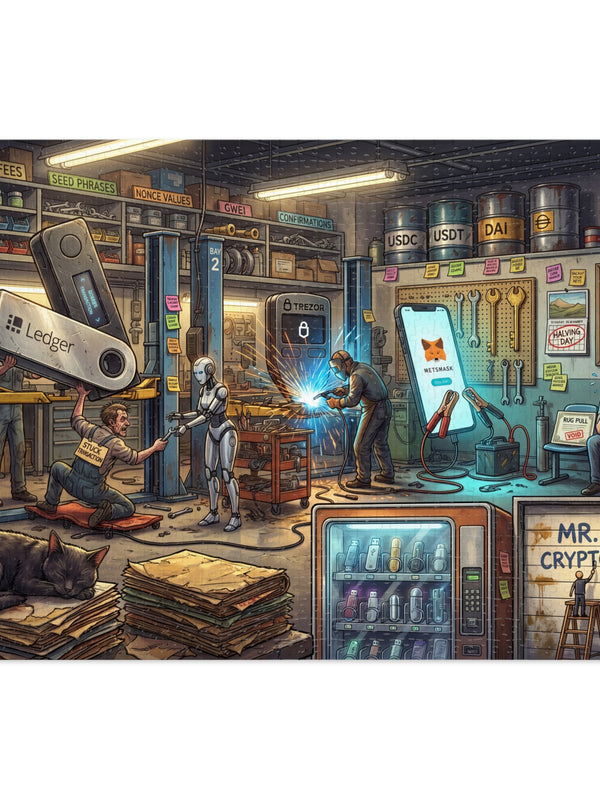 Crypto Jigsaw Puzzle — The Repair Shop — Mr. Lined crypto streetwear