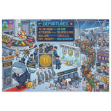 Crypto Jigsaw Puzzle — Airport Departures Board