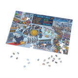 Crypto Jigsaw Puzzle — Airport Departures Board