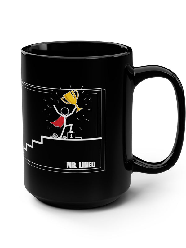 Crypto Mug — Trophy Staircase Crowned Climb — Mr. Lined crypto streetwear
