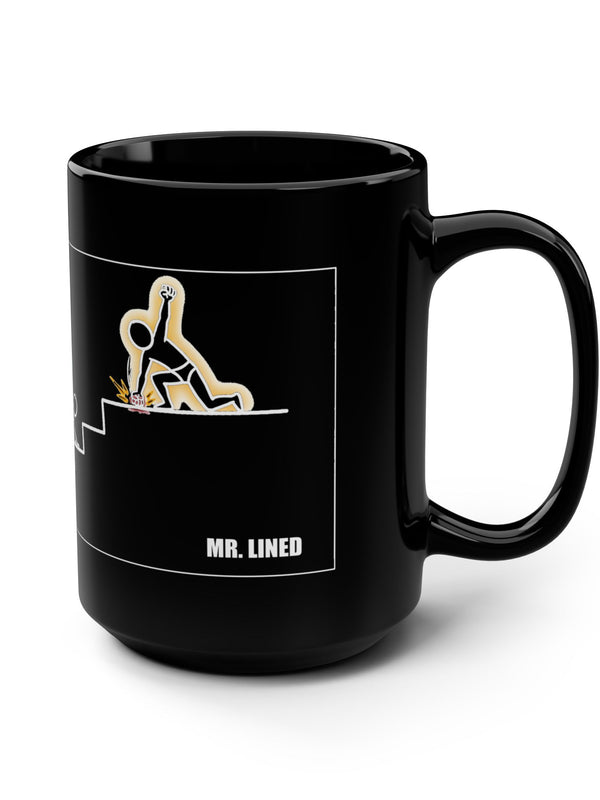 Crypto Mug — Stairs of Hustle FUD Fear — Mr. Lined crypto streetwear