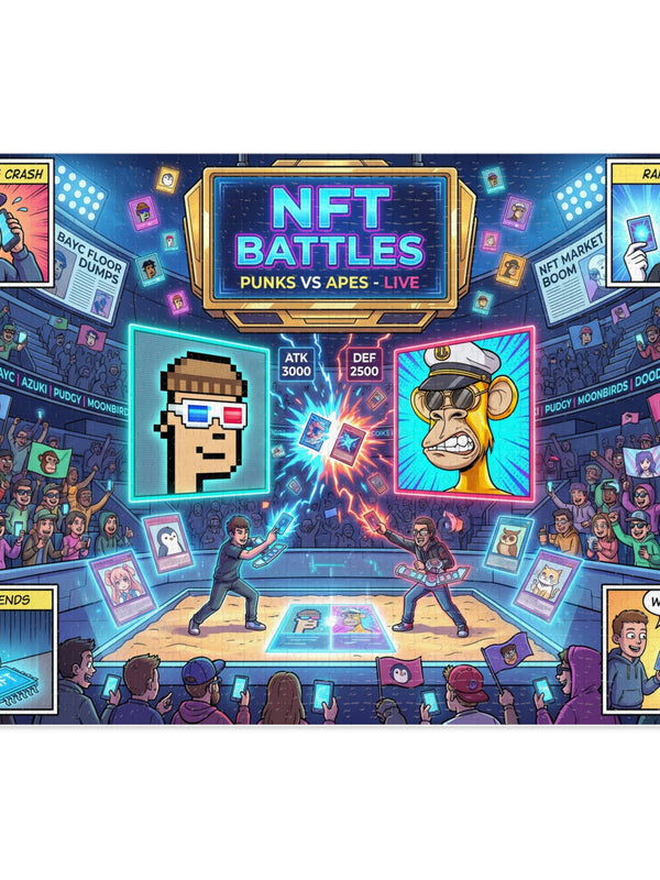 Crypto Jigsaw Puzzle — NFT Battles Duel Arena — Mr. Lined crypto streetwear