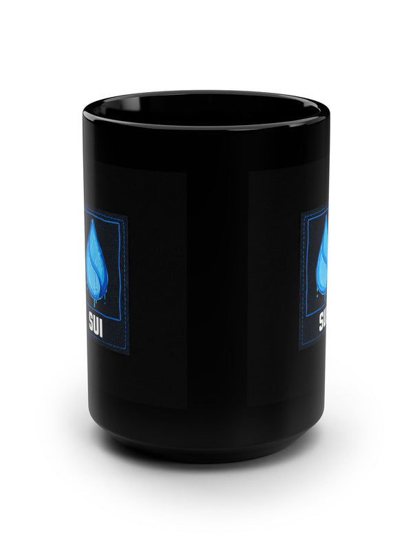Sui Mug — Blue Water Drop Patch — Mr. Lined crypto streetwear
