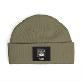 Floki Beanie — Viking Skull Patch