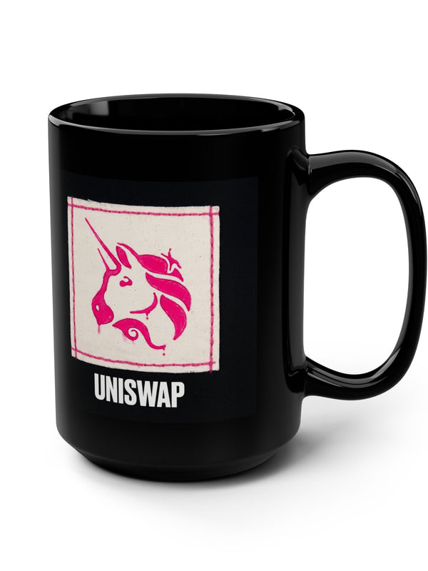 Uniswap Mug — Pink Unicorn Patch — Mr. Lined crypto streetwear