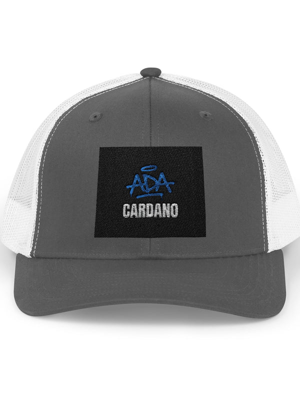 Cardano Trucker Cap — ADA Snapback — Mr. Lined crypto streetwear