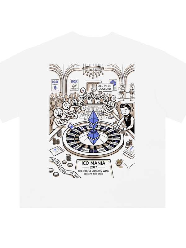Ethereum T-Shirt — ICO Mania 2017 — Mr. Lined crypto streetwear
