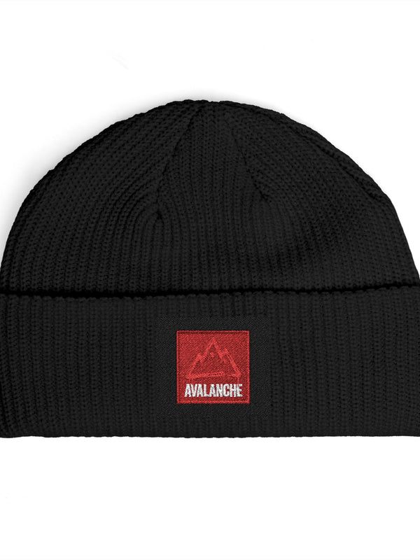 Avalanche Beanie — AVAX Patch — Mr. Lined crypto streetwear