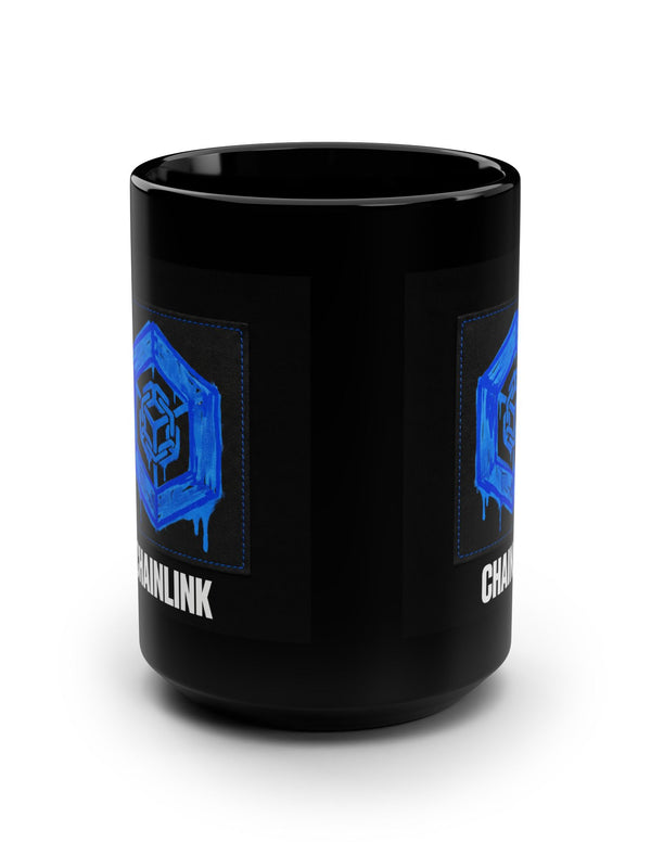 Chainlink Mug — Hex Logo Patch — Mr. Lined crypto streetwear