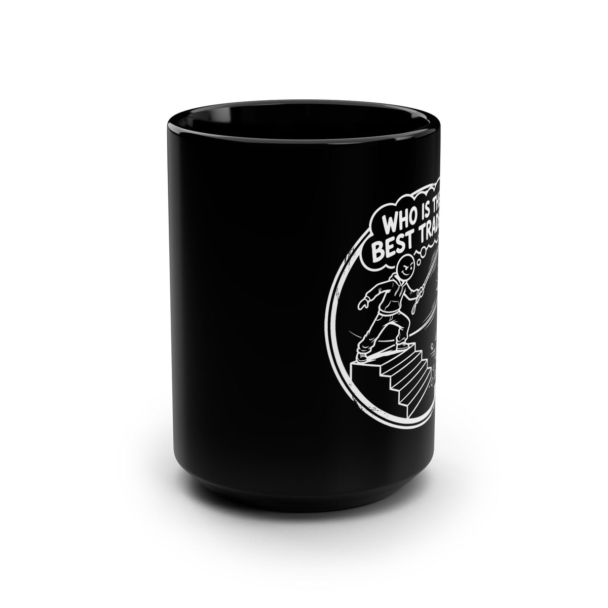 Crypto Mug — Best Trader Crowned Stickman —  — Mr. Lined