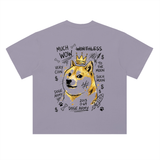 Dogecoin T-Shirt — Doge King Basquiat, Much Wow