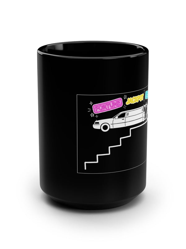 Crypto Mug — Retro Limo Fortune Jackpot — Mr. Lined crypto streetwear