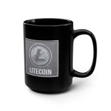 Litecoin Mug — Silver Logo Patch