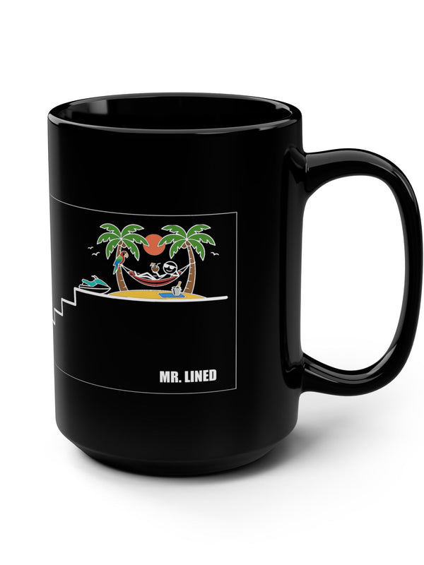 Crypto Mug — Tropical Hammock Exit Retirement — Mr. Lined crypto streetwear