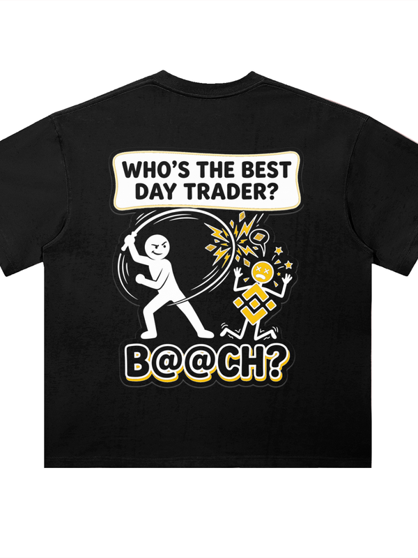 BNB T-Shirt — Best Day Trader — Mr. Lined crypto streetwear