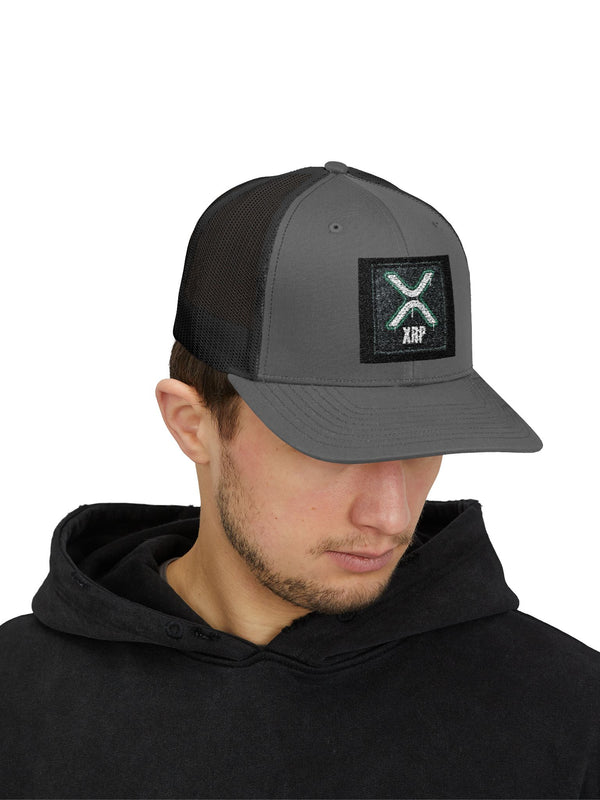 XRP Trucker Cap — Logo Snapback — Mr. Lined crypto streetwear