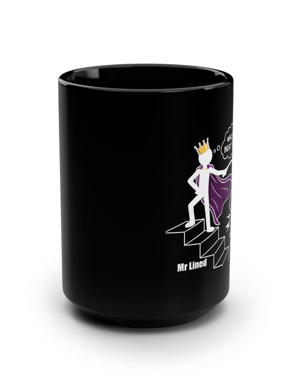 Crypto Mug — Best Trader White Cape Crown — Mr. Lined crypto streetwear