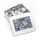 Crypto Jigsaw Puzzle — Airport Departures Board
