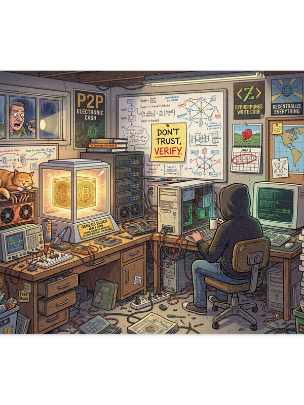 Crypto Jigsaw Puzzle — Cypherpunk Hacker's Den — Mr. Lined crypto streetwear