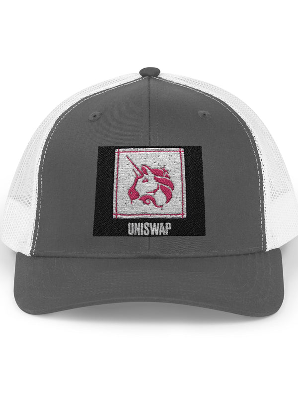 Uniswap Trucker Cap — Unicorn Snapback — Mr. Lined crypto streetwear