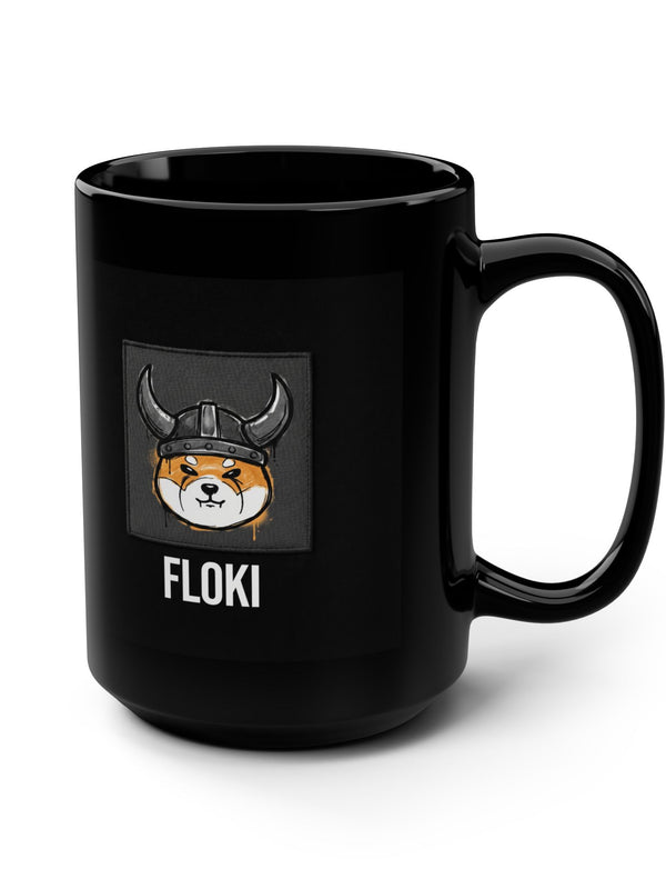 Floki Mug — Viking Dog Patch — Mr. Lined crypto streetwear