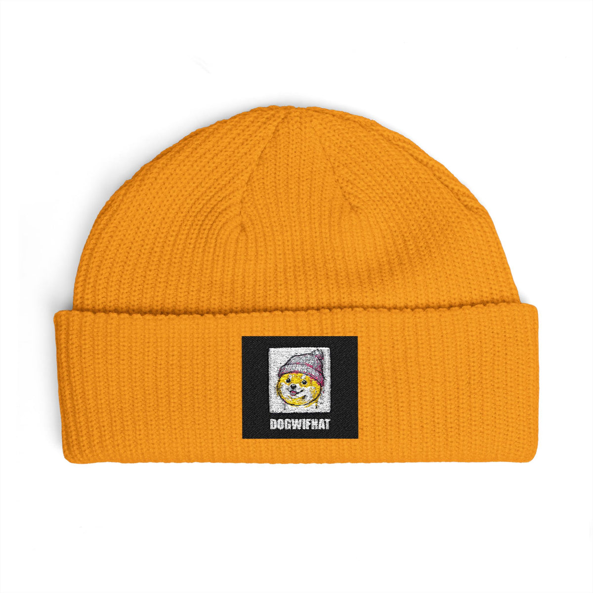 dogwifhat Beanie — WIF Retro Patch —  — Mr. Lined
