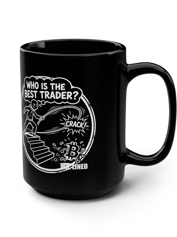 Crypto Mug — Best Trader Crowned Stickman — Mr. Lined crypto streetwear