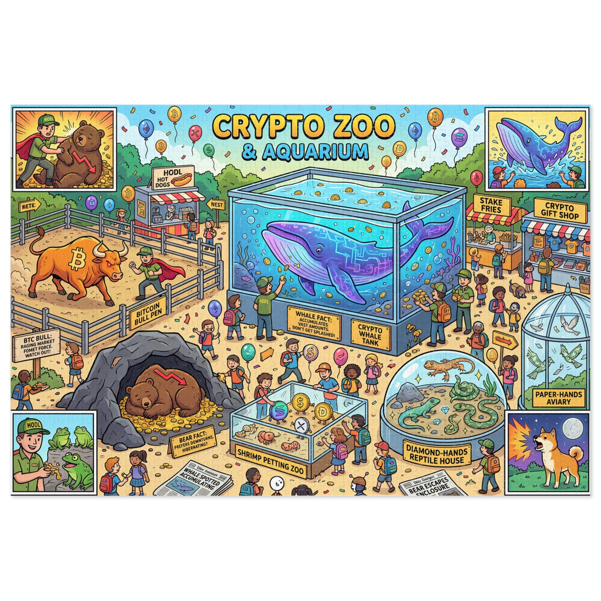 Crypto Jigsaw Puzzle — Zoo & Aquarium —  — Mr. Lined