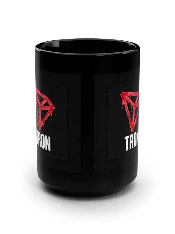 TRON Mug — Red Logo Patch — Mr. Lined crypto streetwear