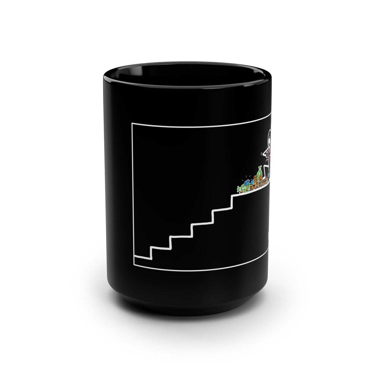 Crypto Mug — Stickman King Coin Bag Climb —  — Mr. Lined