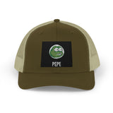Pepe Coin Trucker Cap — Frog Snapback