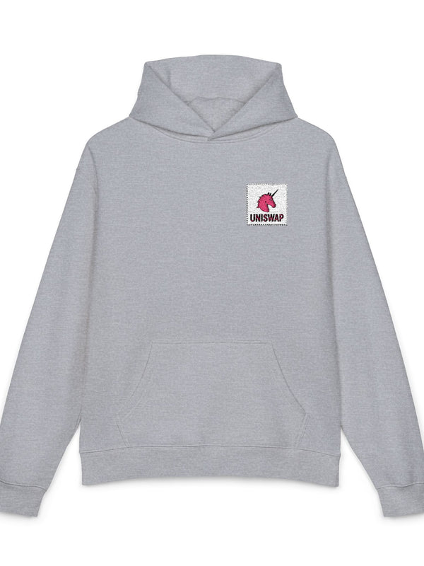 Uniswap Hoodie — Unicorn DEX — Mr. Lined crypto streetwear