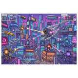 Crypto Jigsaw Puzzle — Retro Neon City