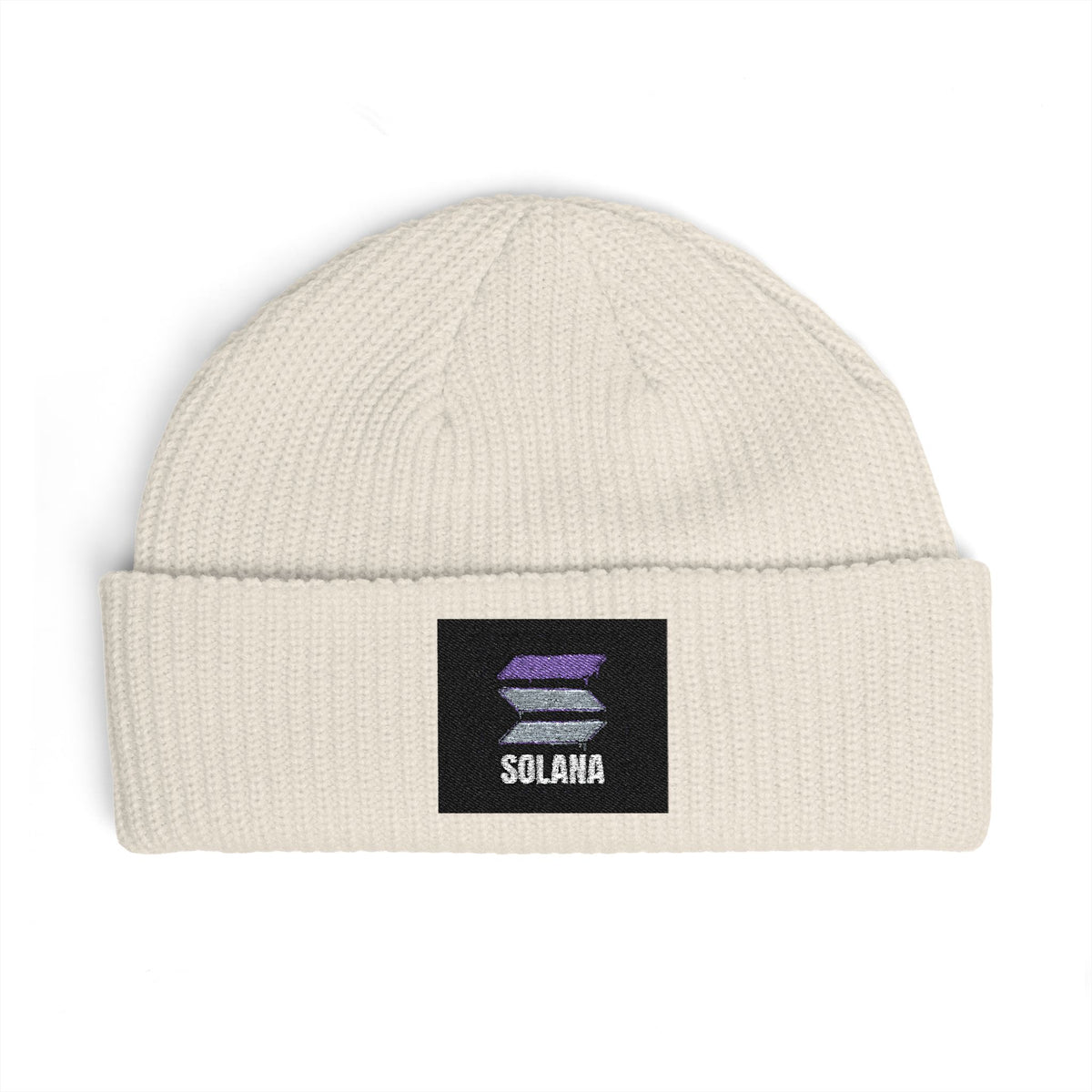 Solana Beanie — Stacked Books Patch —  — Mr. Lined