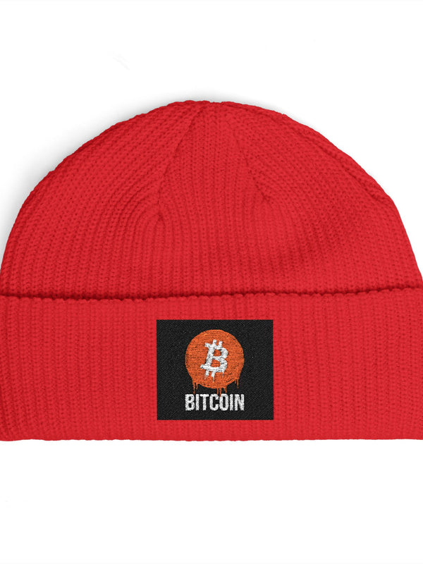 Bitcoin Beanie — Logo Cuff — Mr. Lined