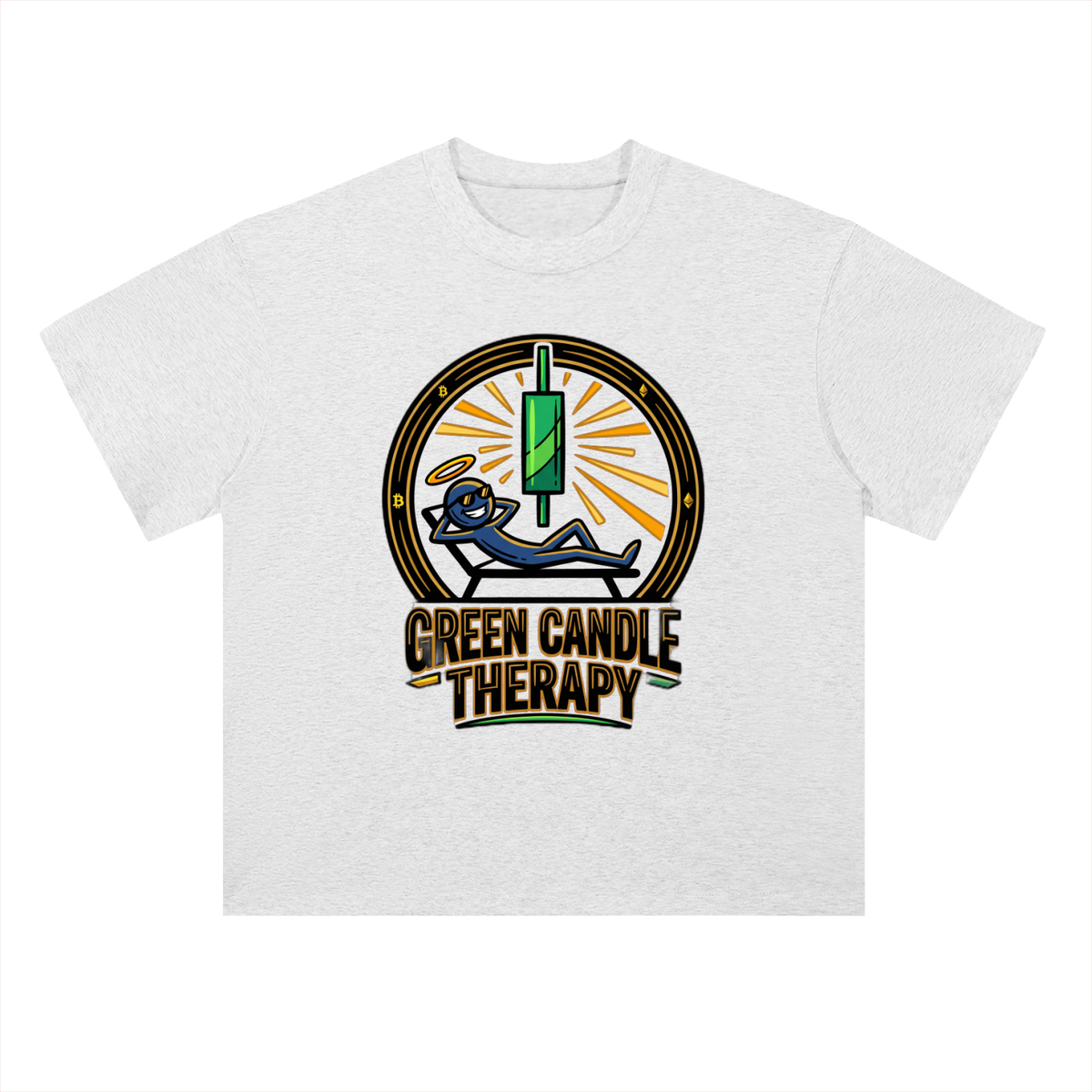 Crypto T-Shirt — Green Candle Therapy —  — Mr. Lined