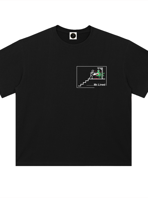Cardano Peer Reviewed Blockchain T-Shirt — Flowchart Dark Variant — Mr. Lined