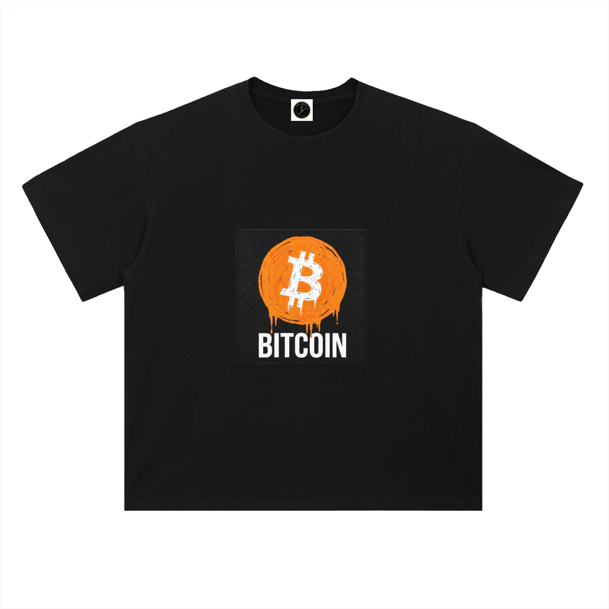 Bitcoin T-Shirt — Orange Drip Logo —  — Mr. Lined