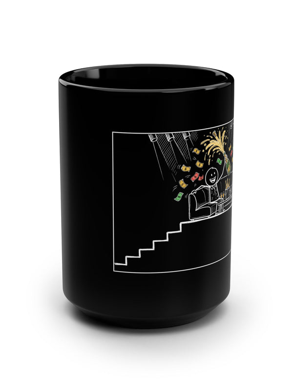 Crypto Mug — Party Couch Money Explosion — Mr. Lined crypto streetwear